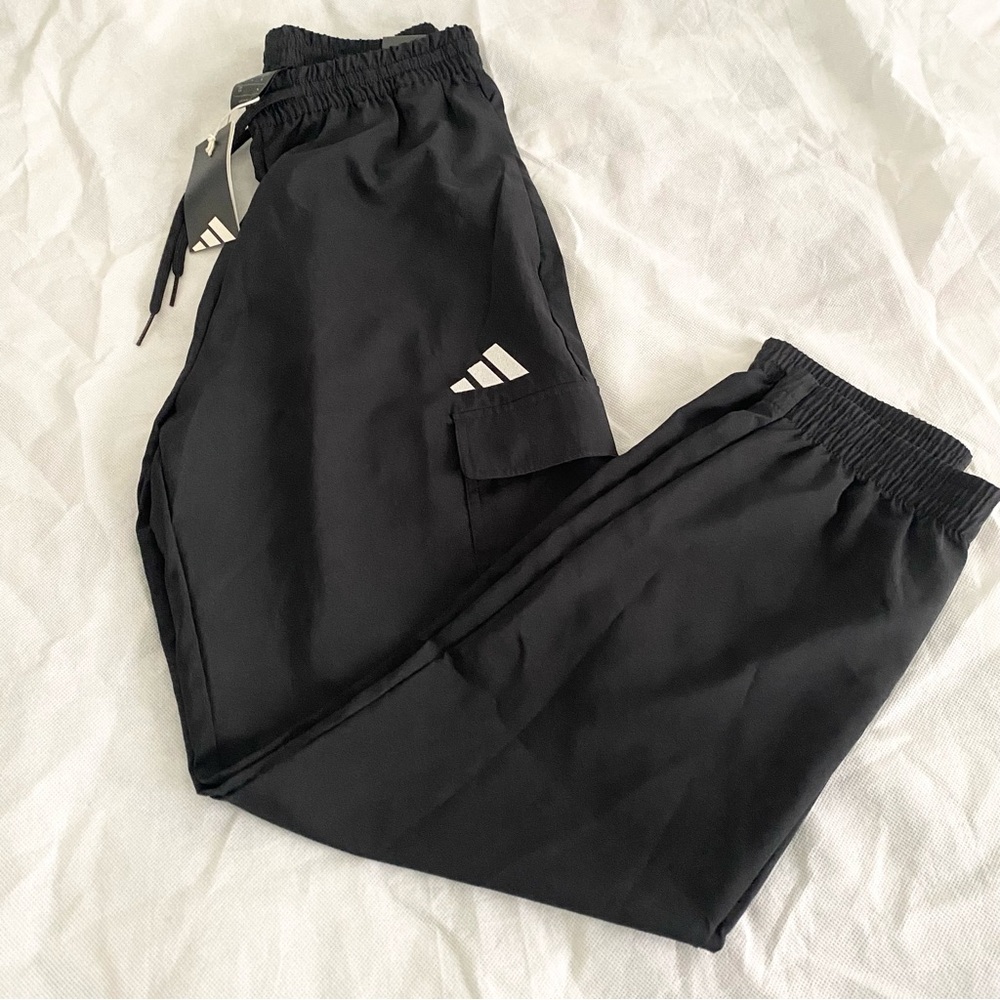 Adidas Black Cargo Joggers Size S